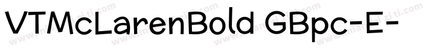 VTMcLarenBold GBpc-E字体转换